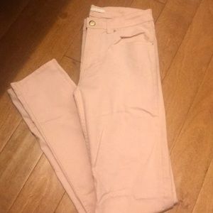 Light pink skinny jeans
